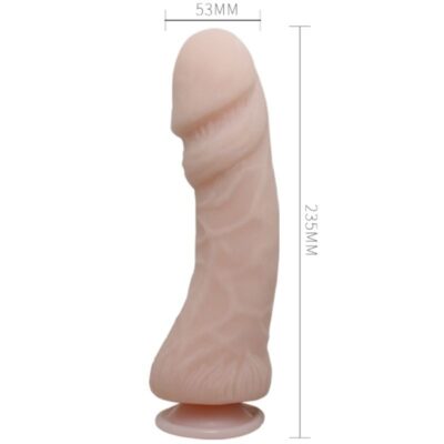 THE BIG PENIS DILDO CON VIBRACION NATURAL 23.5 CM 15 O grande pênis realístico e vibrante carne dildo 23,5 cm baile caliente. Pt