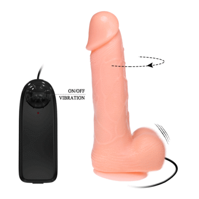 Alternative view of DONG DILDO REALISTICO VIBRACION Y ROTACION 20 CM