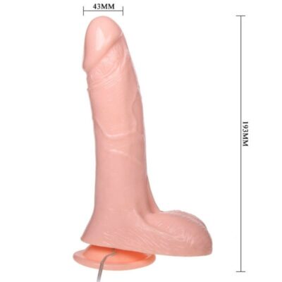 Dildo realístico inflável com copo de sucção 19,3 cm baile dildos caliente. Pt