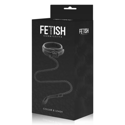 Fetish submissive collar con cadena con forro de nopreno - image 12