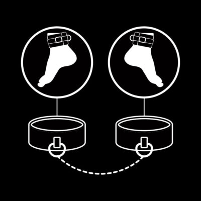 Fetiche submissiva tornozelo punhos vegan couro fetish submissive bondage caliente. Pt