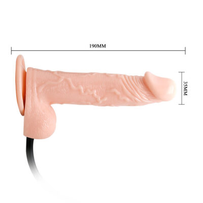 Dildo realístico inflável e vibrante baile vibrators caliente. Pt
