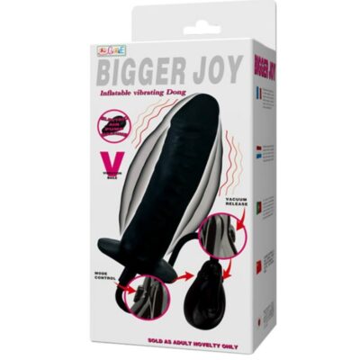 Bigger joy inflatable vibrating dong 16 cm baile stimulating caliente. Pt