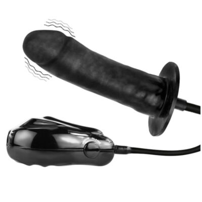 Bigger joy inflatable vibrating dong 16 cm baile stimulating caliente. Pt