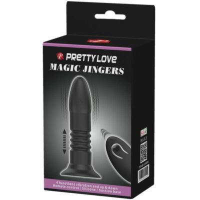 Bonito amor inferior - plug magic jinger para cima e para baixo e vibração pretty love bottom caliente. Pt