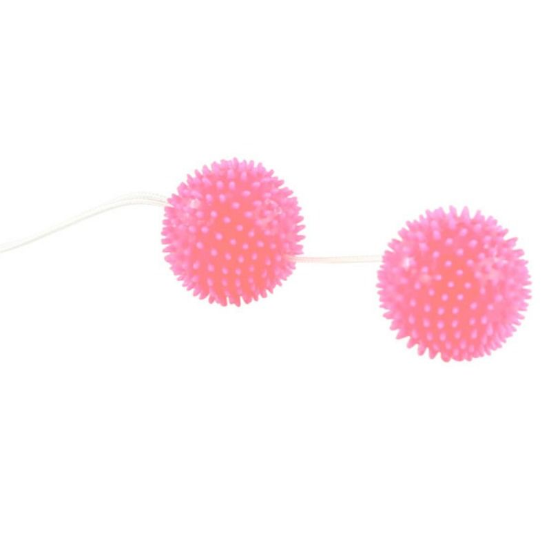Bolas picadas de prazer profundamente rosa 3,6 cm baile stimulating caliente. Pt