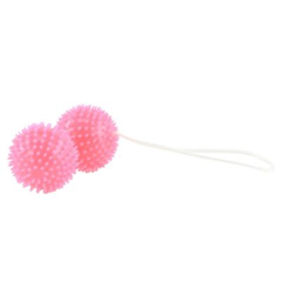 Bolas picadas de prazer profundamente rosa 3,6 cm baile stimulating caliente. Pt