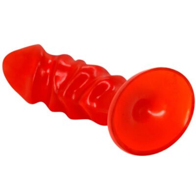 Baile plug anal unisex con ventosa rojo - image 5