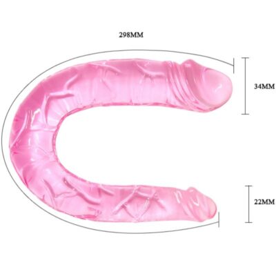BAILE DOUBLE DONG DILDO DOBLE ROSA 8 Baile double dong pink baile dildos caliente. Pt