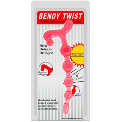 Bendy twist anal beads red baile anal caliente. Pt