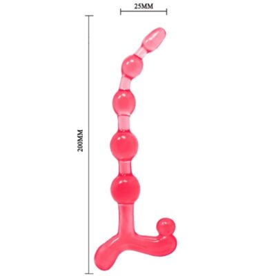 Bendy twist anal beads red baile anal caliente. Pt