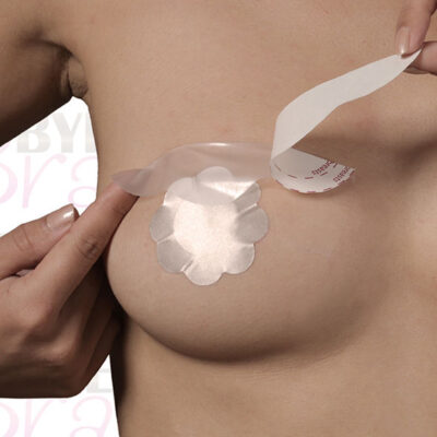 Bye-bra peito de mama + copo de seda para bicos bye bra - tapes caliente. Pt