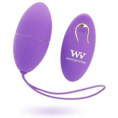 Alternative view of WOMANVIBE ALSAN EGG CONTROLE REMOTO PRETO SILICONE ROXO