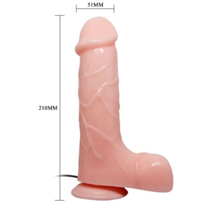 Barbara realistic vibrator carne 21 cm baile caliente. Pt