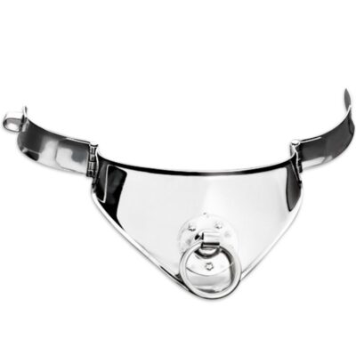 Neclace duro de metal com anel e trava 12,5 cm - image 2