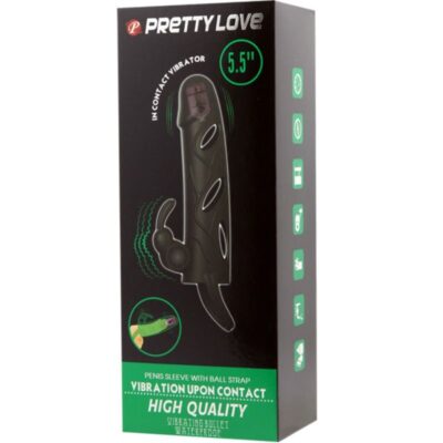 Bonito amor vibrando manga de silicone 14 cm pretty love caliente. Pt