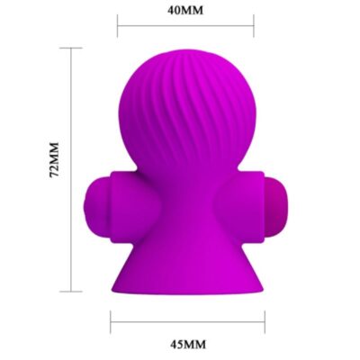 Bonito amor estimuladores de bicos 12 modos de vibração roxo pretty love smart caliente. Pt