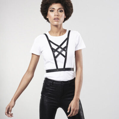 Bijoux indiscrets maze cross cleavage harness black bijoux maze caliente. Pt