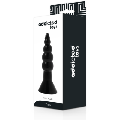 Addicted toys - plug anal 17cm preto - image 4