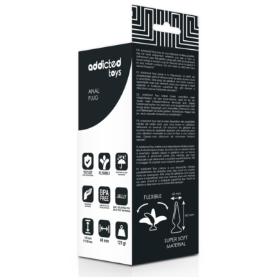 Addicted toys - plug anal 14,5cm preto addicted toys caliente. Pt