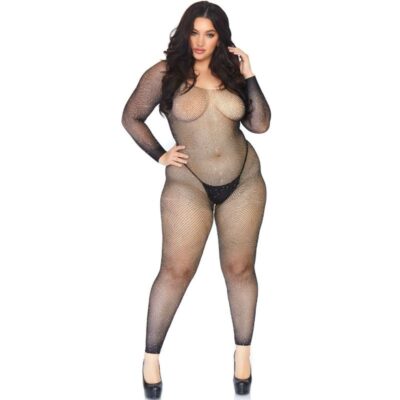 Meia corpo linha cristalizada leg avenue 1x-2x