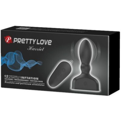 Estimulador de próstata inflável e vibrante de marriel bonito amor pretty love bottom caliente. Pt