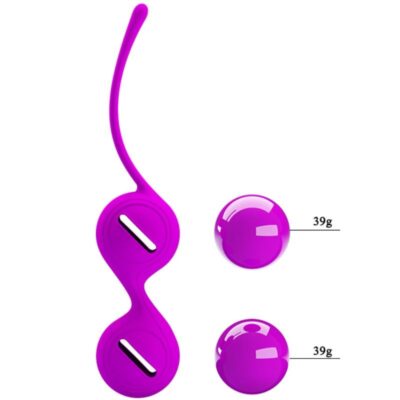 Bolas orgásmicas do amor bonito kegel aperto i roxo pretty love flirtation caliente. Pt