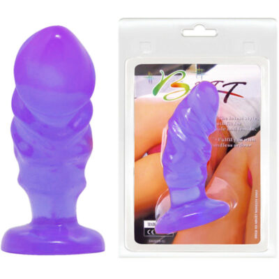 Plugue anal unisex baile com copa de sucção roxo baile anal caliente. Pt