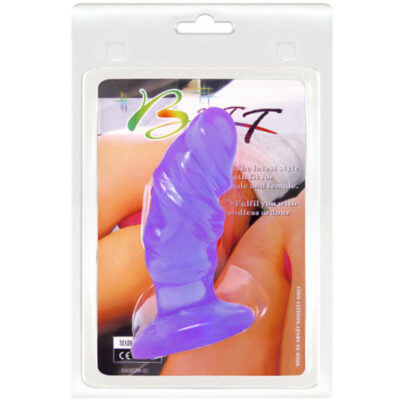 Plugue anal unisex baile com copa de sucção roxo baile anal caliente. Pt