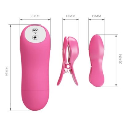 Onda romântica vibrante e choque elétrico bicos fúchsia baile stimulating caliente. Pt