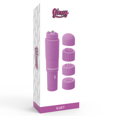 Lustroso kurt pocket massager roxo glossy caliente. Pt