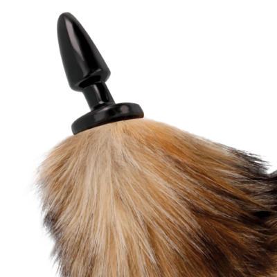 Darkness natural tail butt plug silicone black 10cm darkness anal caliente. Pt
