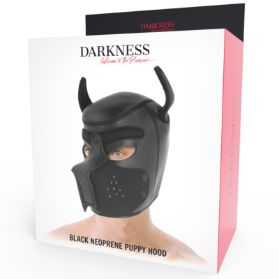 Darkness neoprene dog hood with removable muzzle m darkness bondage caliente. Pt