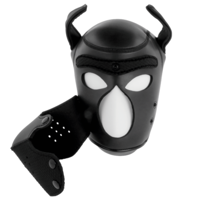 Darkness neoprene dog hood with removable muzzle m darkness bondage caliente. Pt