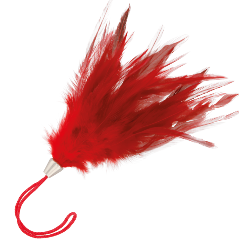 Darkness red feather 17cm darkness sensations caliente. Pt