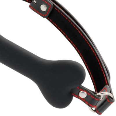 Darkness bone gag silicone black darkness bondage caliente. Pt