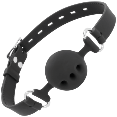 Alternative view of DARKNESS BALL SILICONE GAG BLACK