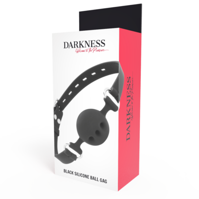 Darkness ball silicone gag black darkness bondage caliente. Pt