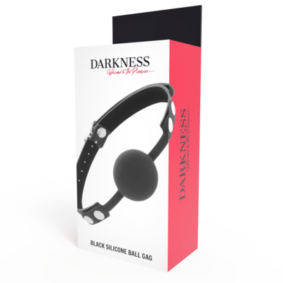 Esfera darkness bola silicone gag preto darkness bondage caliente. Pt