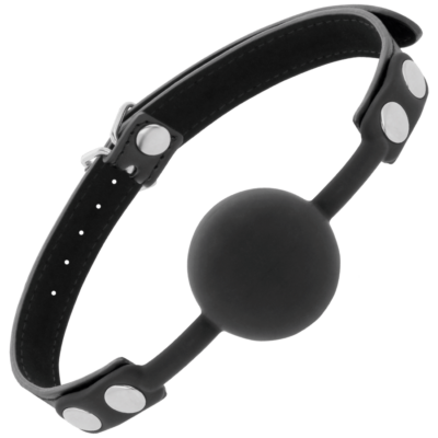 Alternative view of ESFERA DARKNESS BOLA SILICONE GAG PRETO
