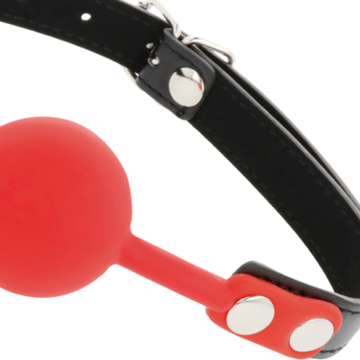 Esfera darkness ball silicone gag vermelho darkness bondage caliente. Pt