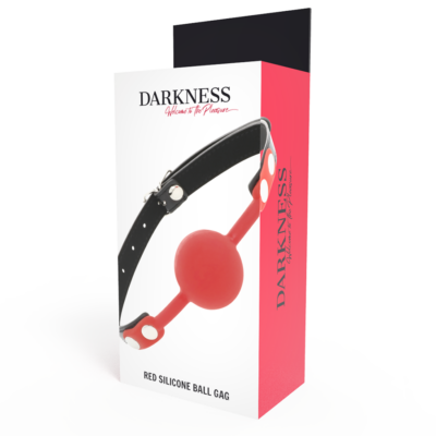 Esfera darkness ball silicone gag vermelho darkness bondage caliente. Pt
