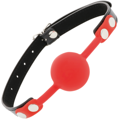 Alternative view of ESFERA DARKNESS BALL SILICONE GAG VERMELHO