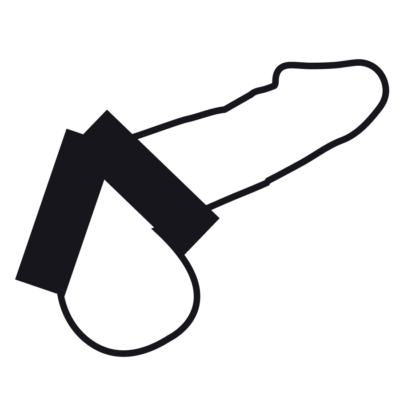 Alternative view of DARKNESS DOUBLE METAL RING PENIS