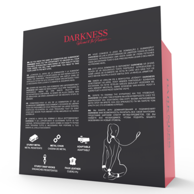 Darkness leather and handcuffs black darkness bondage caliente. Pt