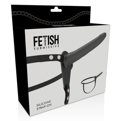 Fetish submissive silicone strap-on preto 15cm fetish submissive harness caliente. Pt