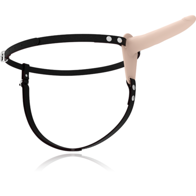 Alternative view of FETISH SUBMISSIVE ARNÉS VIBRADOR SILICONA FLESH 15CM