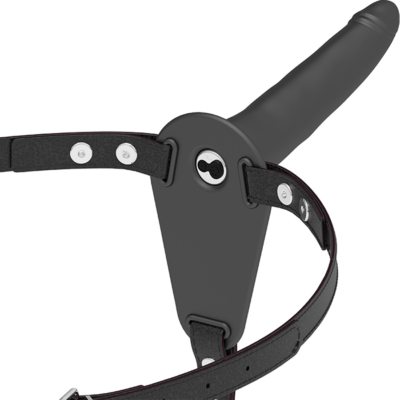 Alternative view of FETISH SUBMISSIVE ARNÉS VIBRADOR SILICONA NEGRO 15CM