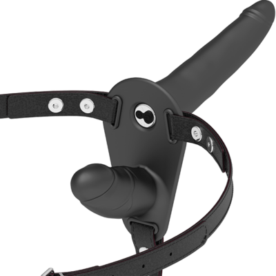 Alternative view of FETISH SUBMISSIVE ARNÉS DOBLE PENETRACIÓN VIBRADOR NEGRO