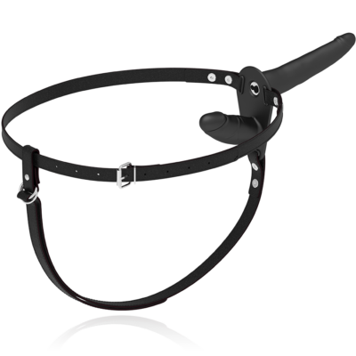 Fetish submissive double strap vibrator strap-on preto fetish submissive harness caliente. Pt